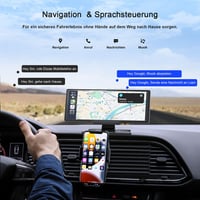 Avylet 9,26" Vezeték Nélküli CarPlay Kijelző 4K Műszerfali Kamerával - Apple CarPlay & Android Auto Támogatás, GPS Navigáció, Tolatókamera 5
