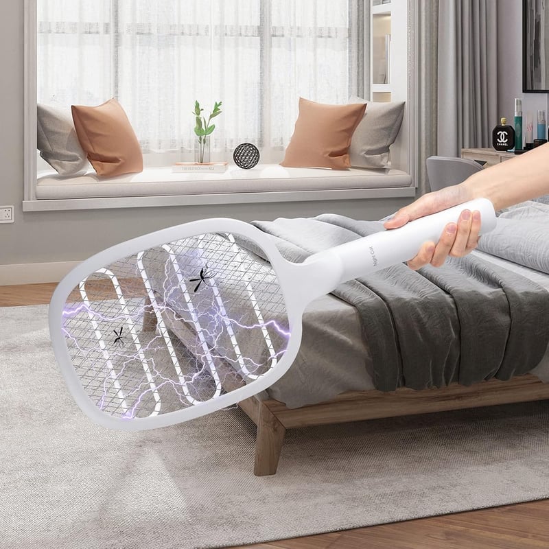 Night Cat Elektromos Szúnyogirtó Ütő 3000V - USB-C Tölthető Rovarcsapda