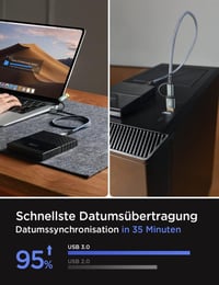 Samsung Galaxy kompatibilis AINOPE Micro USB 3.0 merevlemez-kábel 0,5m, USB-C és A csatlakozóval 4