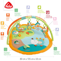 Fehn 3D podloga za igru Sleeping Forest s lukom i visećim igračkama za bebe od 0 mjeseci nadalje 4