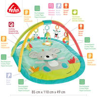 Hracia deka Fehn 3D Activity Koala – s hrazdičkou a odnímateľnými hračkami – pre bábätká a deti od 0+ mesiacov – hracia podložka od narodenia 4
