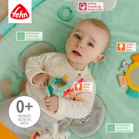 Hracia deka Fehn 3D Activity Koala – s hrazdičkou a odnímateľnými hračkami – pre bábätká a deti od 0+ mesiacov – hracia podložka od narodenia 3