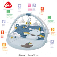 Fehn 3D podloga za igru Little Castle – Luk s igračkama i viseći ukrasi za bebe 4