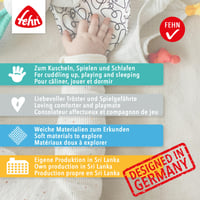 Fehn Otter Theo plišana krpica za spavanje – Plišani prijatelj za igru i umiljata meka krpica za bebe i malu djecu od 0 mjeseci starosti 6