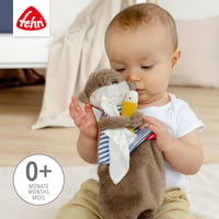 Fehn Otter Theo plišana krpica za spavanje – Plišani prijatelj za igru i umiljata meka krpica za bebe i malu djecu od 0 mjeseci starosti 3