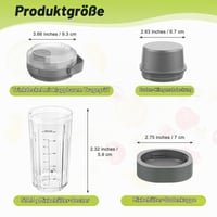 Náhradná nádoba na mixovanie Feilifan (18 oz) pre prenosný mixér Ninja Blast, sivá 2
