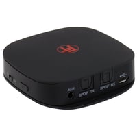 Bluetooth 5.0 audio vysielač a prijímač FeinTech ABT00101 s aptX HD, nízkou latenciou a optickým Toslink SPDIF, čierny 2