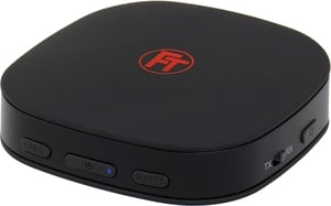 FeinTech ABT00101 Bluetooth 5.0 audio odašiljač-prijemnik s aptX HD niskom latencijom, Toslink SPDIF, crni