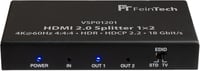 FeinTech VSP01201 HDMI 2.0 elosztó 1 be / 2 ki, 4K 60Hz HDR - fekete 1