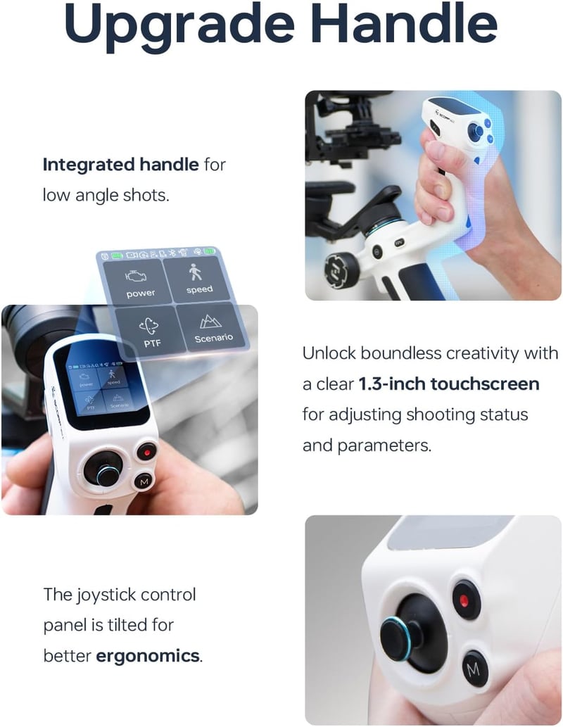 FeiyuTech SCORP Mini 2 3 tengelyes gimbal stabilizátor kamerához és telefonhoz