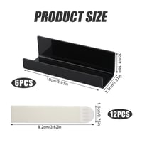 Crni Bakelit Držač za Zid za Ploče s Jakim Ljepilom, 10x3 cm 2