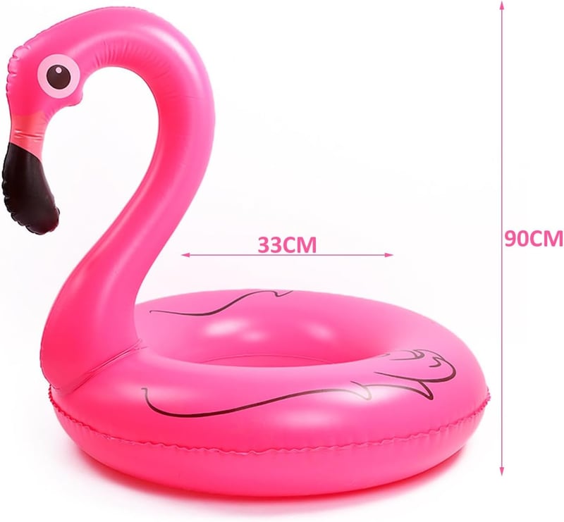 Felfújható Flamingó Úszógumi Gyerekeknek Rózsaszín Medence Játék