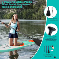 Felfújható SUP Deszka 320x82x15 cm, Stand Up Paddle Board Szett Teljes Kiegészítőkkel, 200 kg Teherbírás, Csúszásmentes Felület Gyerekeknek  3