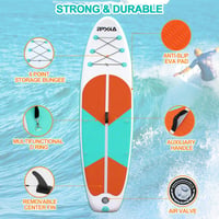 Felfújható SUP Deszka 320x82x15 cm, Stand Up Paddle Board Szett Teljes Kiegészítőkkel, 200 kg Teherbírás, Csúszásmentes Felület Gyerekeknek  7
