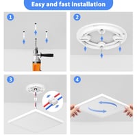 LED stropné svietidlo Feliigo 30 cm, 24W 2500LM 6500K, vodoodolné IP44, ultra tenké moderné svietidlo do obývačky, spálne, kúpeľne, na chodbu 6