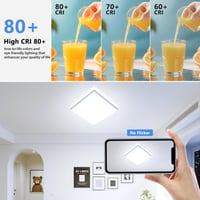 LED stropné svietidlo Feliigo 30 cm, 24W 2500LM 6500K, vodoodolné IP44, ultra tenké moderné svietidlo do obývačky, spálne, kúpeľne, na chodbu 4