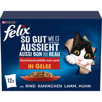 Felix So Good As It Looks mokra hrana za mačke u želeu, miješana selekcija, pakiranje od 72 komada (6 x 12 x 85 g) 1