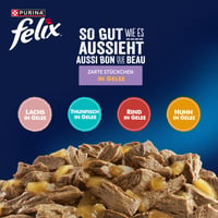 Felix So Good as it Looks mokra hrana za mačke u želeu, miješani izbor, 44 pojedinačne vrećice (44 x 85 g), potpuna hrana 3