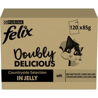 Felix So gut wie es aussieht vlažna mokra hrana za mačke u želeu, mješoviti okusi, 120 komada (120 x 85 g) 1