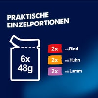 Hrană complementară umedă pentru pisici Felix Soup Time Original – Aromă de vită, pui și miel – Supă cu sos, 6 plicuri per pachet 5