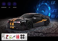 FelizWina RC driftovacie auto na diaľkové ovládanie, mierka 1:14, pohon 4WD, 25 km/h, s LED osvetlením a 2 batériami, pretekárske auto pre deti, chlapcov aj dievčatá 7