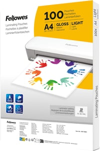 Fellowes A4 fényes lamináló fóliatasak - 100 db 1