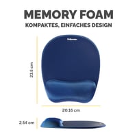 Fellowes Everyday ergonomikus egérpad csuklótámasszal - kék 3