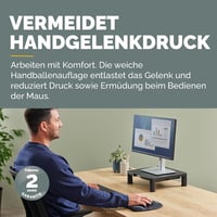 Fellowes Everyday ergonomikus egérpad csuklótámasszal - fekete 2