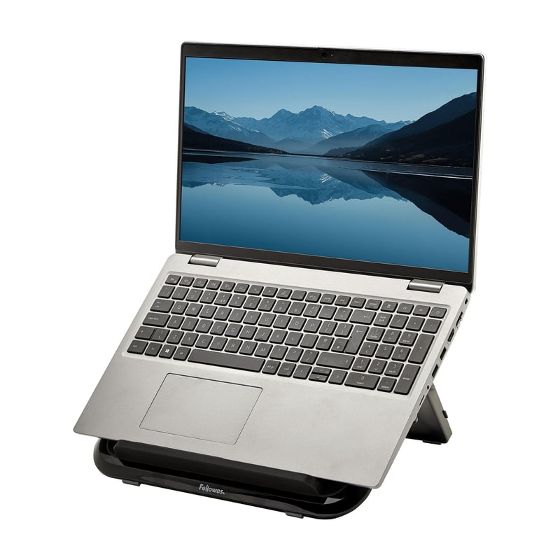 Stojan na notebook Fellowes Everyday – nastaviteľný v 7 výškach, max. 17", 4 kg – čierny