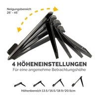 Stojan na notebook Fellowes Everyday – nastaviteľný v 7 výškach, max. 17", 4 kg – čierny 5