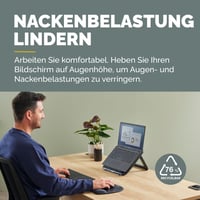 Stojan na notebook Fellowes Everyday – nastaviteľný v 7 výškach, max. 17", 4 kg – čierny 2