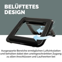 Stojan na notebook Fellowes Everyday – nastaviteľný v 7 výškach, max. 17", 4 kg – čierny 7