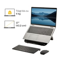 Stojan na notebook Fellowes Everyday – nastaviteľný v 7 výškach, max. 17", 4 kg – čierny 3