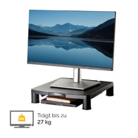 Stojan na monitor Fellowes Everyday, 3 výškové úrovne, organizér káblov, max. 27 kg – čierny 3
