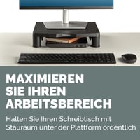 Stojan na monitor Fellowes Everyday, 3 výškové úrovne, organizér káblov, max. 27 kg – čierny 5