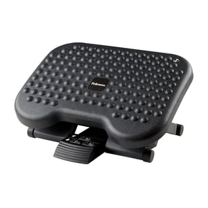 Fellowes Everyday Plus ergonomski oslonac za noge s protukliznom podlogom - uredski i kućni oslonac za noge - crni