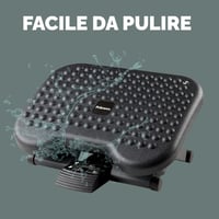 Ergonomická podnožka Fellowes Everyday Plus s protišmykovým povrchom – opierka na nohy k stolu do kancelárie aj domácnosti – čierna 9
