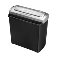 Distrugător de documente Fellowes FS-5S, tăiere în fâșii, P1, 5 coli, 11 litri - negru 1