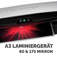 Fellowes Neptune 3 A3 Laminátor - 175 Mikron, AutoSense Technológia, 60 mp Felmelegedési Idő, Fólia-Követő, 10 db Lamináló Fólia Mellékelve 5