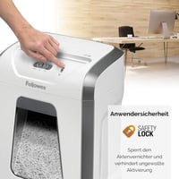 Fellowes Powershred FS-12C Iratmegsemmisítő - P-4 Keresztvágás, 12 Lap, 19 Literes Kosár, Tűzkapocs és Bankkártya Aprítás, Irodai Használatr 5