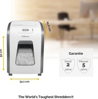 Fellowes Powershred FS-12C Iratmegsemmisítő - P-4 Keresztvágás, 12 Lap, 19 Literes Kosár, Tűzkapocs és Bankkártya Aprítás, Irodai Használatr 6