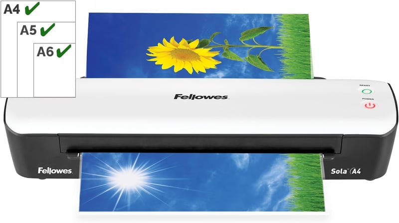 Fellowes Sola A4 laminálógép 125 mikronig otthoni használatra