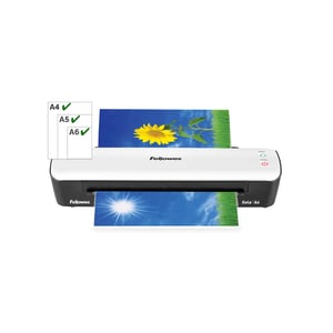Laminator Fellowes Sola A4, bijelo-crni, za dokumente formata A4/A5/A6, do 125 mikrona, za kućnu i uredsku upotrebu
