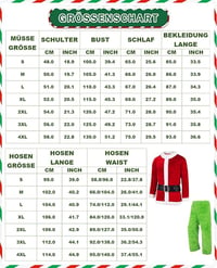 Felnőtt Grincs Mikulás Jelmez Szett Karácsonyi Sapkával és Zsákkal 3XL-es méret - Zöld Szörnyeteg Cosplay Ruha Férfiaknak Karácsonyi Bulira 6