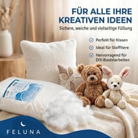 Feluna Vatelină de umplutură 0,5 kg, material de umplutură moale și lavabil pentru perne și jucării de pluș 3