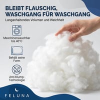 Feluna Vatelină de umplutură 0,5 kg, material de umplutură moale și lavabil pentru perne și jucării de pluș 5