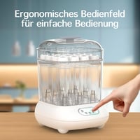 femometer family Elektromos Gőz Sterilizáló és Szárító 9 Palackhoz Fehér 4