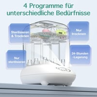 femometer family Elektromos Gőz Sterilizáló és Szárító 9 Palackhoz Fehér 5