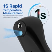 Femometer Family Érintésmentes Lázmérő Homlok Infravörös Digitális Fekete 2