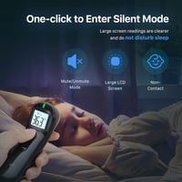 Femometer Family Érintésmentes Lázmérő Homlok Infravörös Digitális Fekete 4